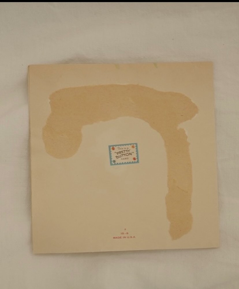 青ボタンがチャーミングいぬさんレター