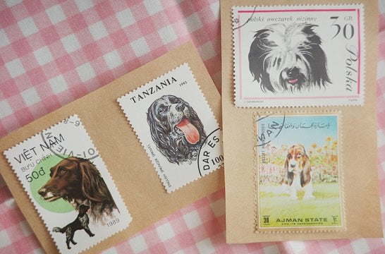 幸せを届けてくれるいぬさんstamp