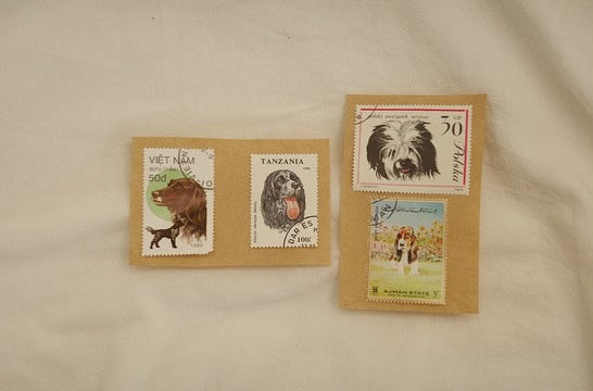 幸せを届けてくれるいぬさんstamp