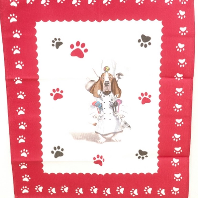 グルメ犬さんキッチンタオル(3枚入り)