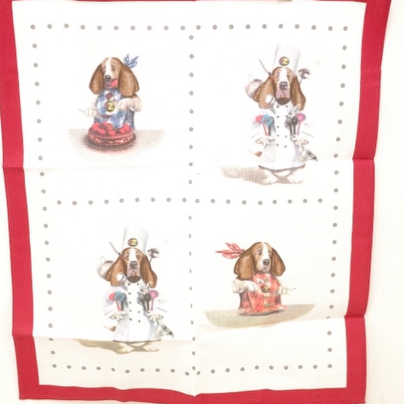 グルメ犬さんキッチンタオル(3枚入り)