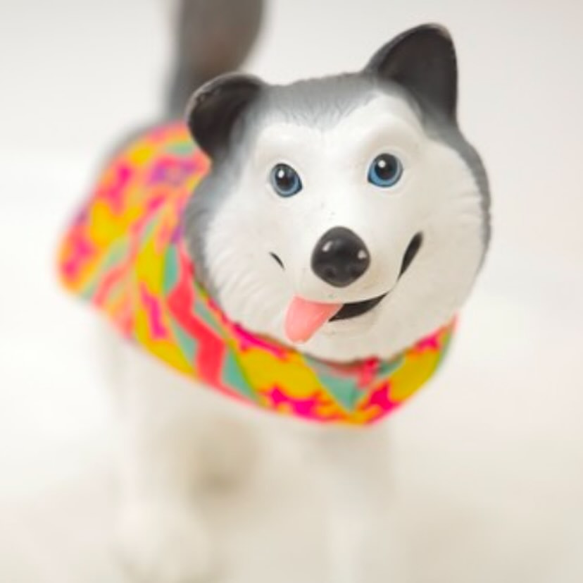 Sindy人形の犬ぞりわんちゃん
