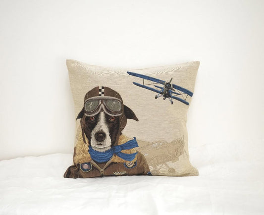 すてきなワンちゃんのクッションカバー_2