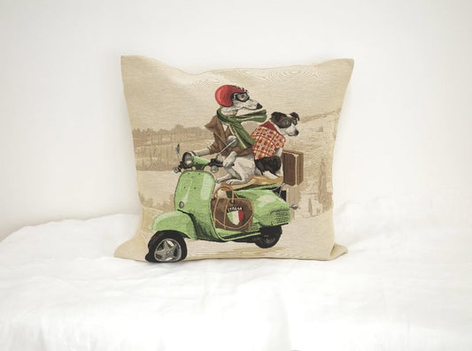 すてきなワンちゃんのクッションカバー_3