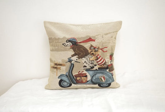 すてきなワンちゃんのクッションカバー_4