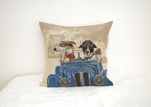 すてきなワンちゃんのクッションカバー_5