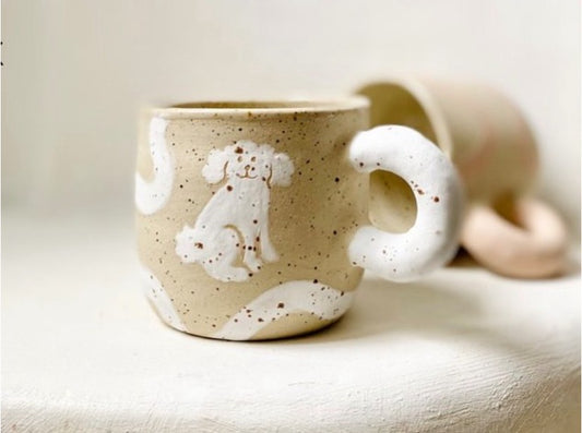 WHITE DOG_2 (マグカップ)