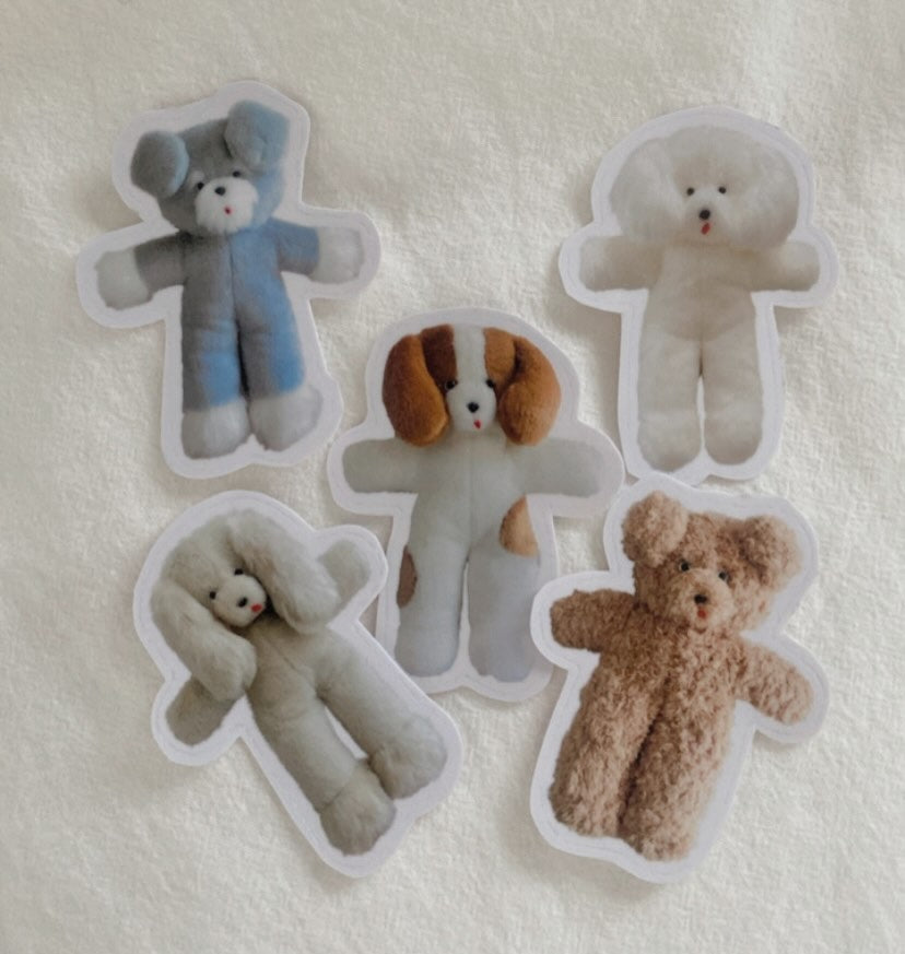 ぬいぐるみステッカー