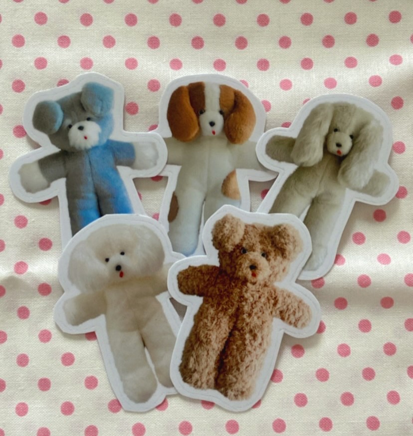 ぬいぐるみステッカー